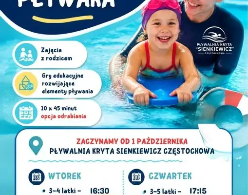 Akademia Młodego Pływaka w Częstochowie – nowe zajęcia dla dzieci od października
