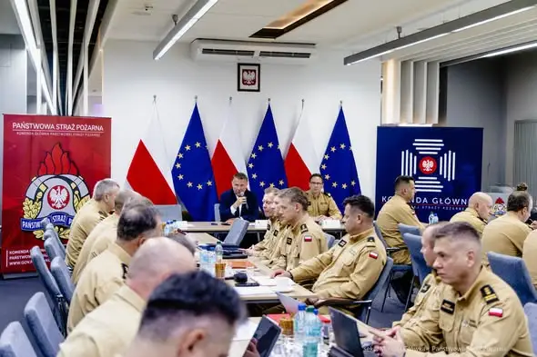 Narada kierownictwa PSP z ministrem Kierwińskim – nowe wyzwania i Program Ochrony Ludności