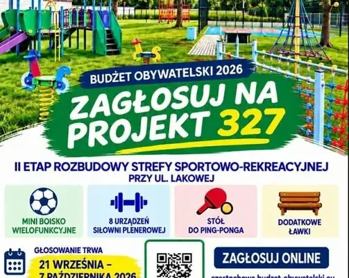 Strażacy z OSP Liszka Dolna zachęcają do głosowania na Projekt 327 w budżecie obywatelskim Częstochowy