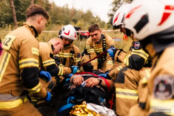 Ćwiczenia Pogoria Alert 2026: Strażacy z OSP Bleszno trenowali na realistycznych scenariuszach