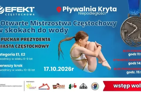 Mistrzostwa Częstochowy w skokach do wody już w najbliższą sobotę