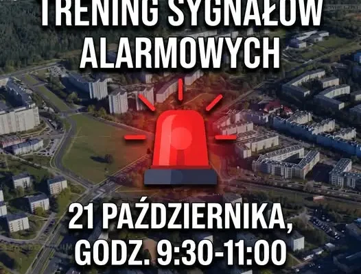Trening syren alarmowych w Częstochowie – 21 października