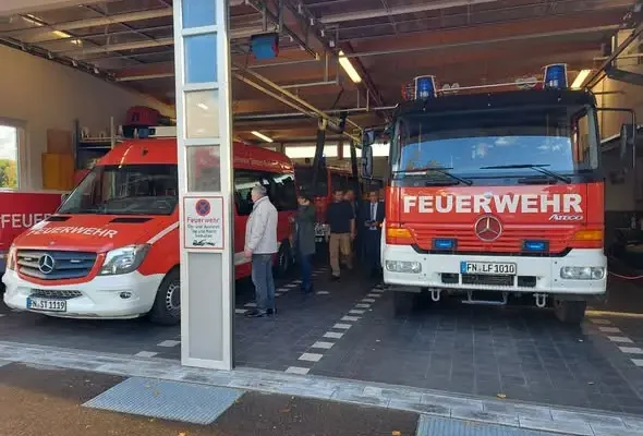 Strażacy z Częstochowy z wizytą w Niemczech. Wymiana doświadczeń w Powiecie Bodeńskim