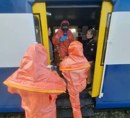 Strażacy z Ukrainy szkolili się w Częstochowie z zagrożeń chemicznych