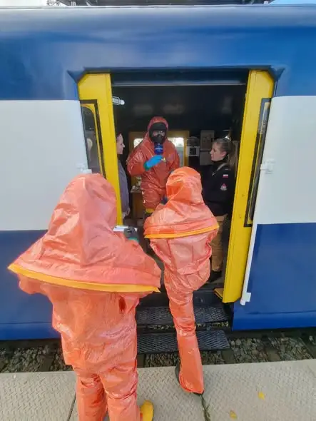 Strażacy z Ukrainy szkolili się w Częstochowie z zagrożeń chemicznych