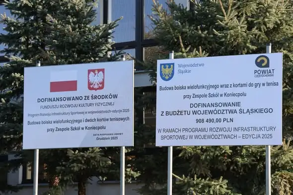 Koniecpol zyskał nowe boisko i korty tenisowe przy Zespole Szkół