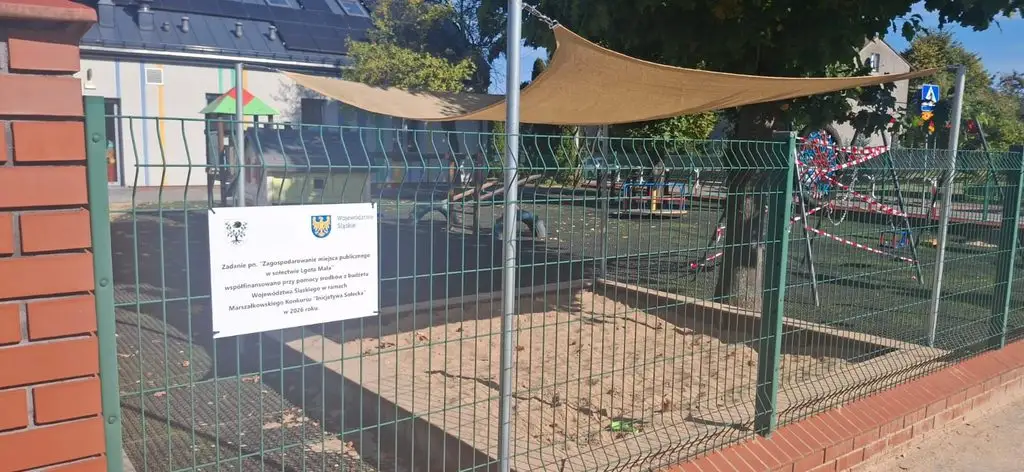 Bezpieczniejszy plac zabaw w Lgocie Małej dzięki Inicjatywie Sołeckiej